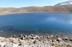 O lago menor e azulado dentro da cratera do Nevado de Toluca, na região central do México